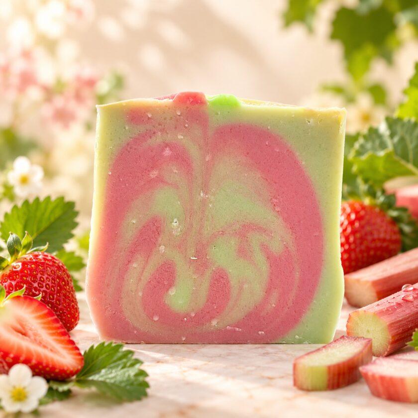 01_Hauptbild_Duschbutter_Erdbeer_Rhabarber Duschbutter Erdbeer Rhabarber