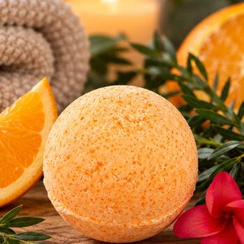 Badekugel Orangentraum