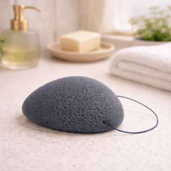 Konjak Gesichtsschwamm mit Aktivkohle