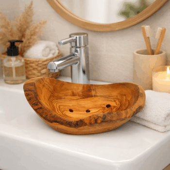 Seifenschale Olivenholz rustikal