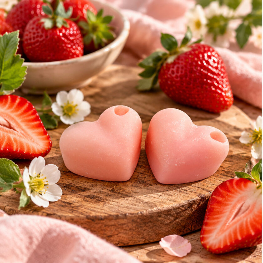 Badepralinen Erdbeerliebe