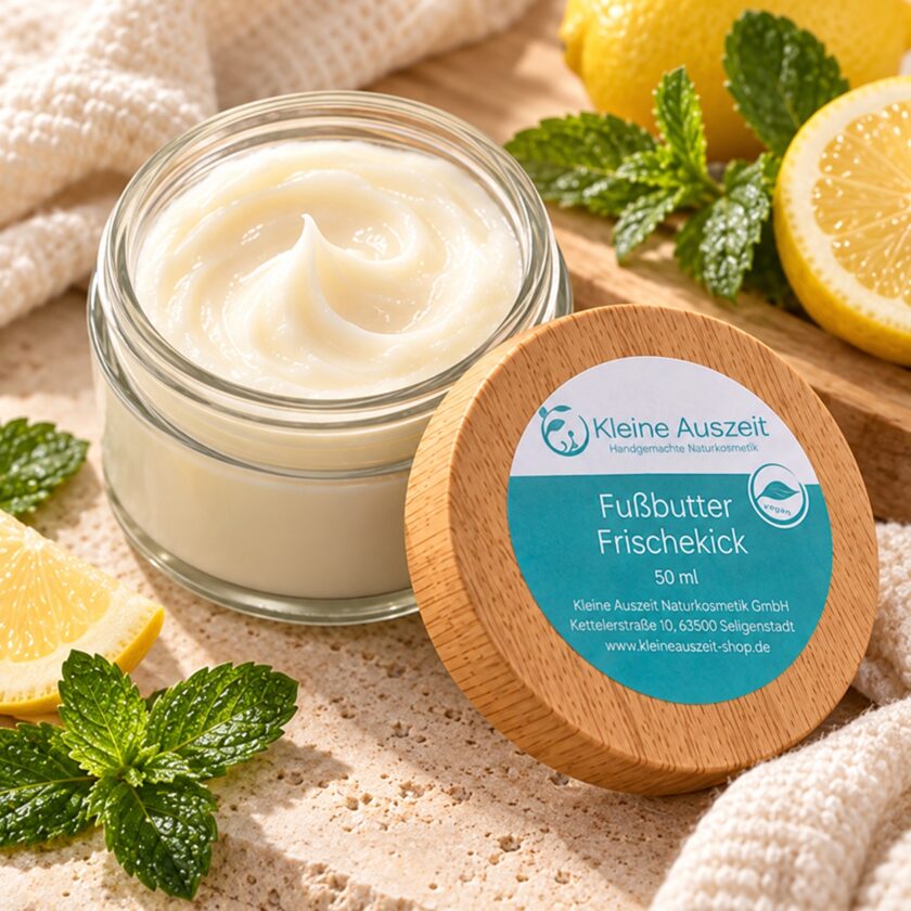 Fussbutter_Frischekick_offen_allgemeines_Produktbild Fußbutter Frischekick